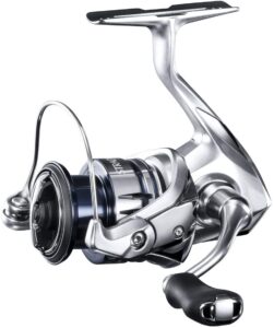 silver shimano stradic fl spinning saltwater fishing reel